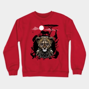 Gepard in Africa Crewneck Sweatshirt